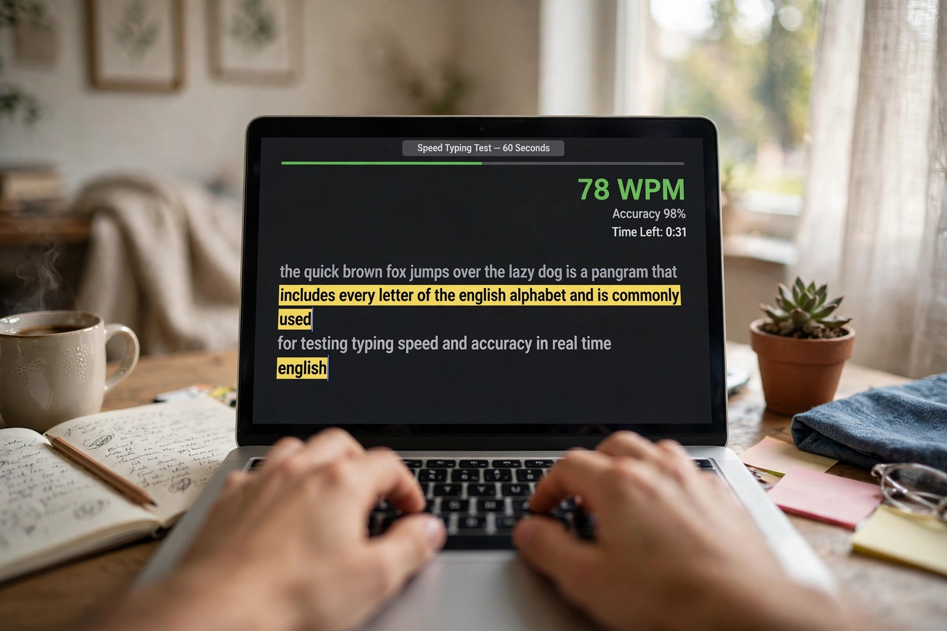 online typing test practice for students